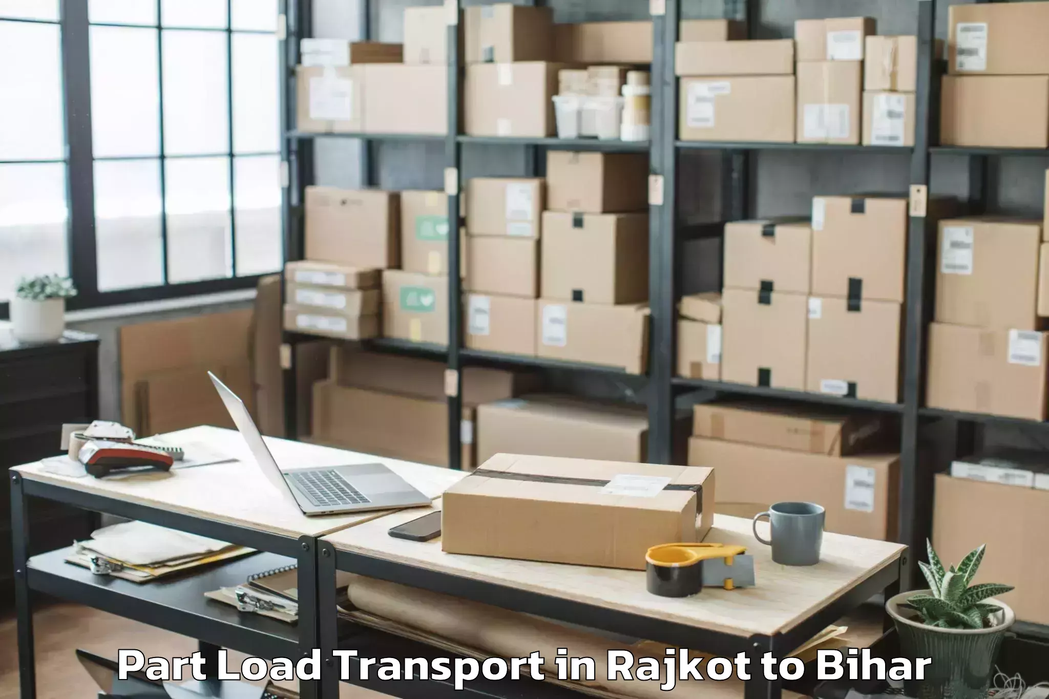 Expert Rajkot to Minapur Part Load Transport